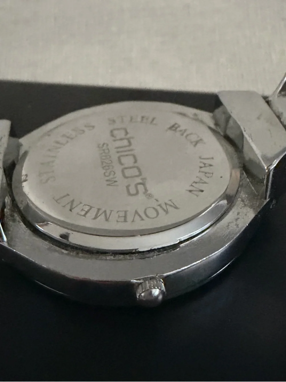 Chico's Silver-Tone Crystal Bezel Women's Watch